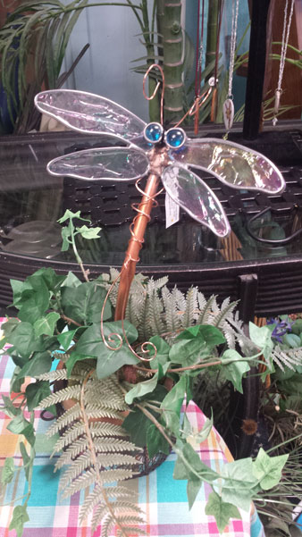 Dragonfly on Copper Ground Stake Project Class