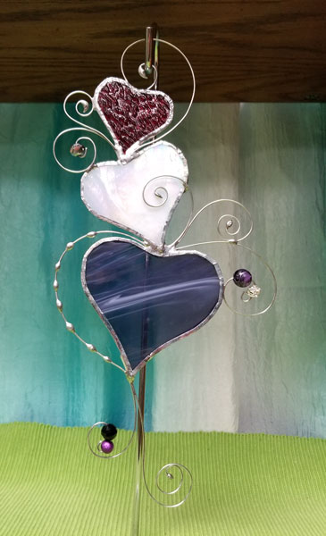 Hearts with Wire Swirls Project Class