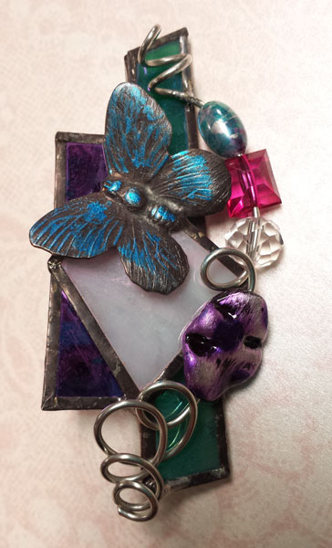 Stained Glass Pins with Scarf Project Class